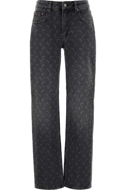 Marine Serre for Kids Marine Serre Printed Denim Jeans
