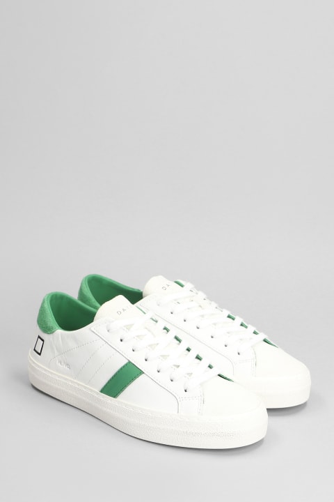 D.A.T.E. for Women D.A.T.E. Hill Low Vintage Sneakers In White Leather