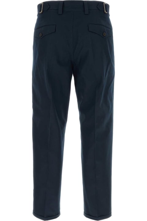 Clothing for Men PT01 Navy Blue Cotton Pant