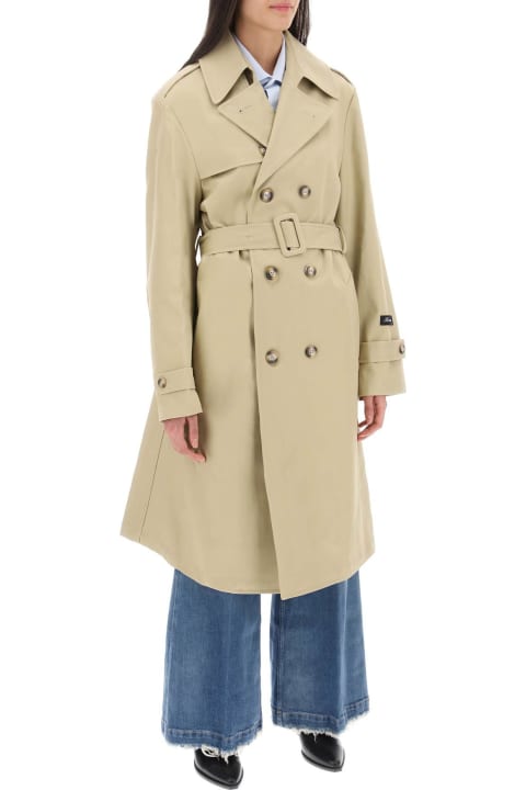 Coats & Jackets for Women HommeGirls Cotton Double-breasted Trench Coat