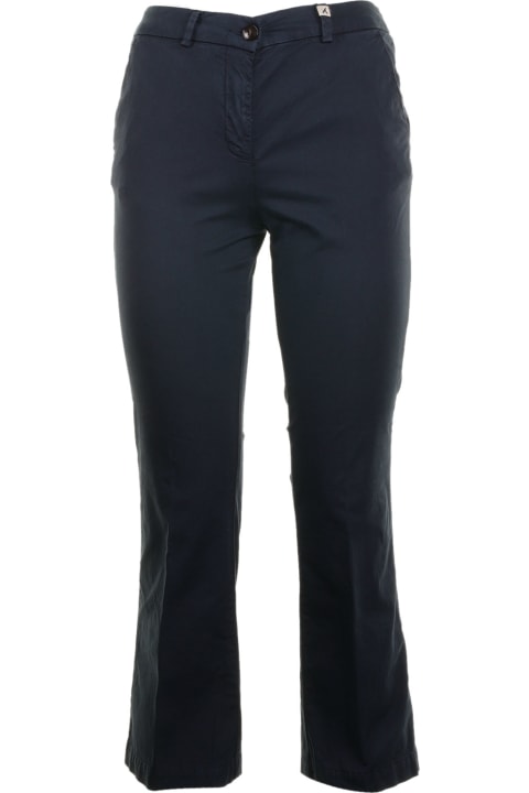 Blue High-waisted Trousers
