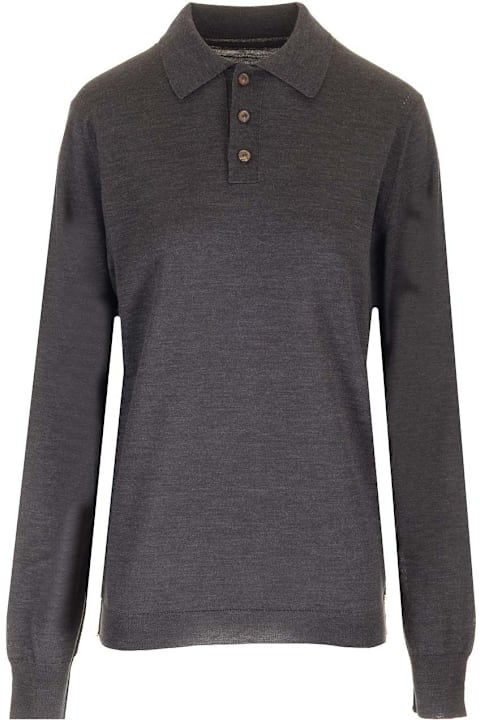 Maison Margiela ملابس علوية لـ السيدات Maison Margiela Knitted Polo Shirt