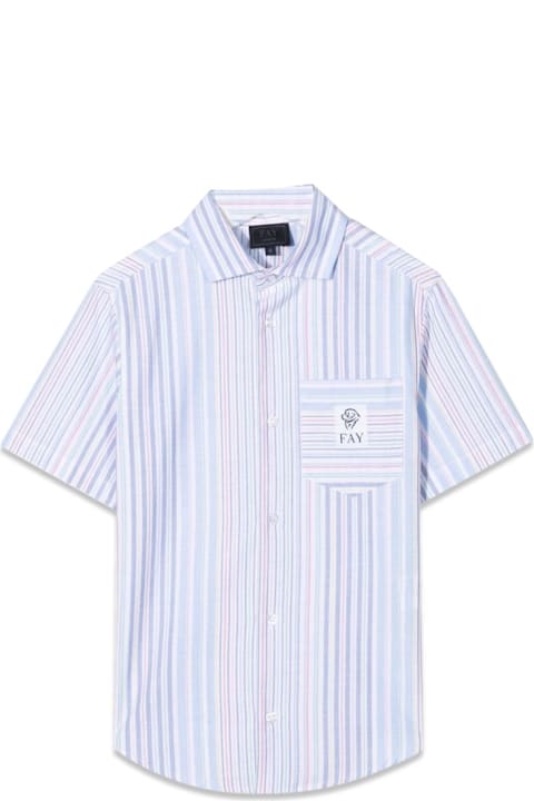 Fay Shirts for Boys Fay Fabric Shirts
