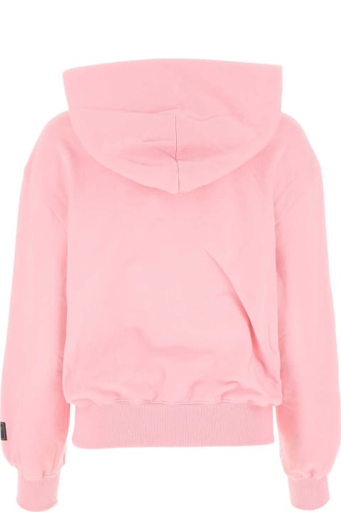 WE11 DONE Fleeces & Tracksuits for Women WE11 DONE Pink Cotton Sweatshirt