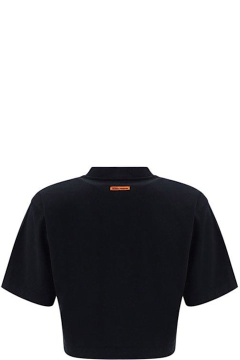 HERON PRESTON Clothing for Women HERON PRESTON Logo Embroidered Cropped T-shirt