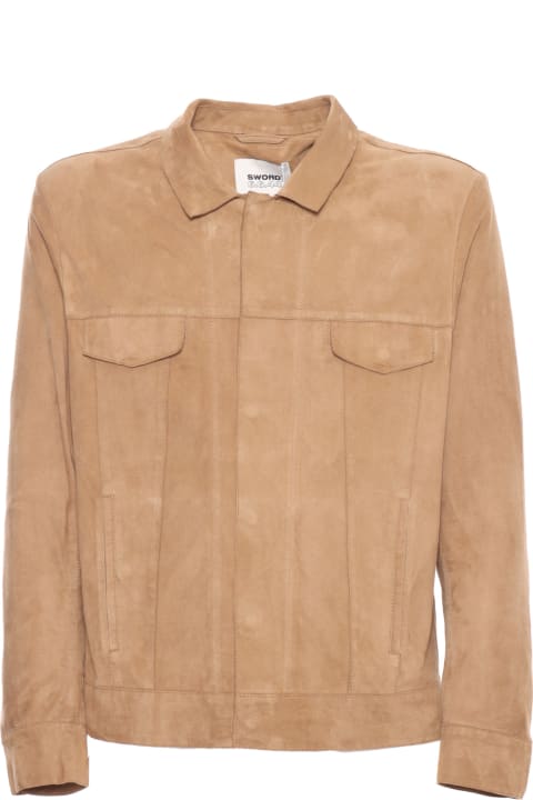 S.W.O.R.D.. Coats & Jackets for Men S.W.O.R.D.. Beige Goatskin Jacket