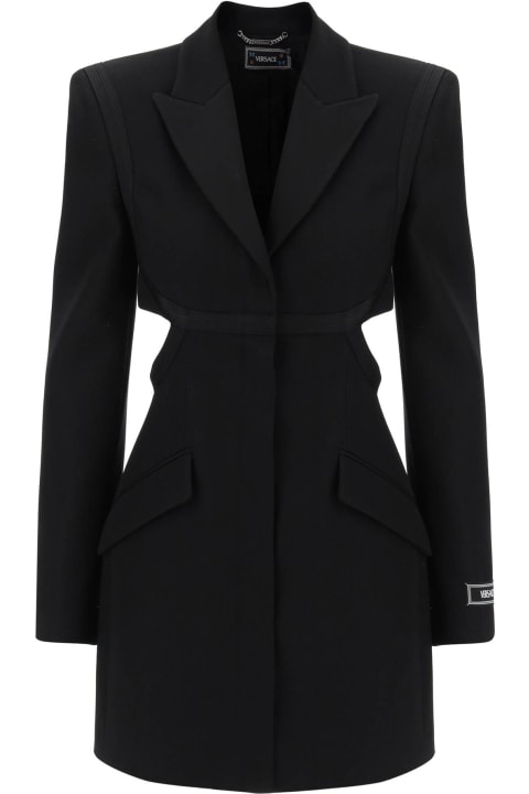 Versace Coats & Jackets for Women Versace Blazer In Black Virgin Wool