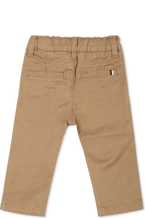 Homeware Hugo Boss Brown Trousers For Baby Boy With Logo