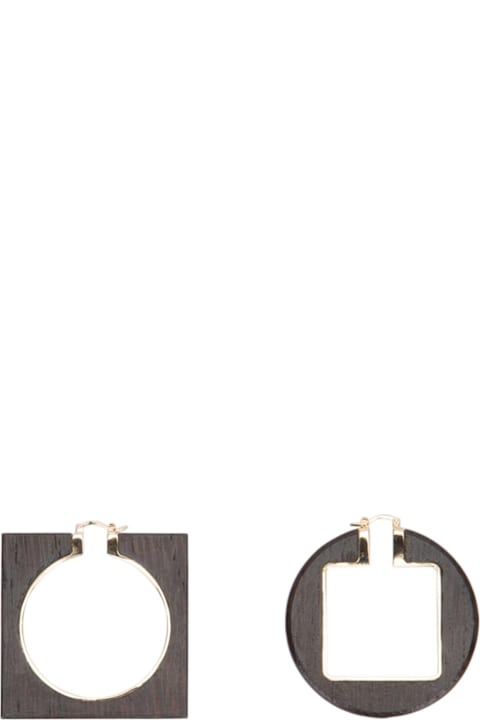 Jacquemus Earrings for Women Jacquemus The Rond Carré Hoops Earrings