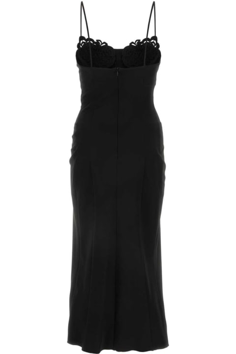 Fashion for Women Ermanno Scervino Black Stretch Polyester Dress