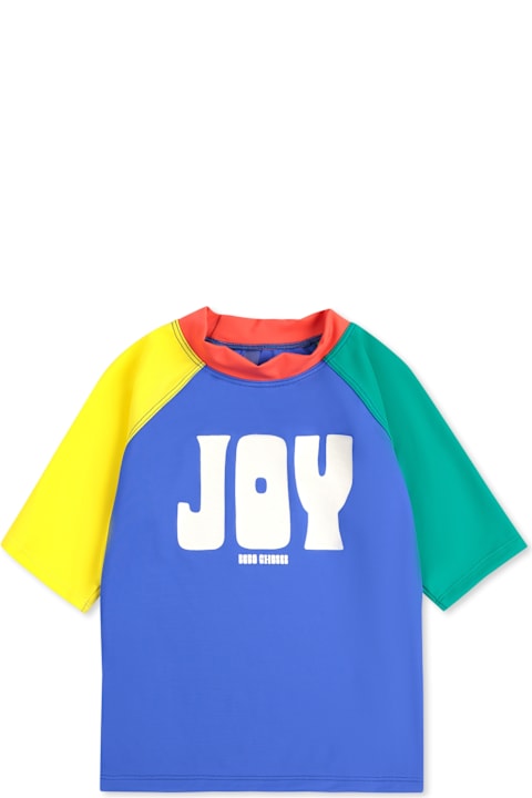 Bobo Choses for Kids Bobo Choses Anti Uv Multicolor T-shirt For Boy With Writing