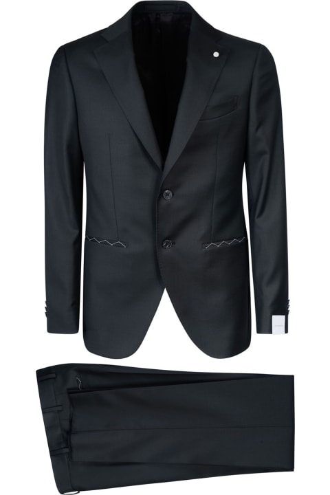 Suits for Men Luigi Bianchi Mantova Two-button Fitted Suit