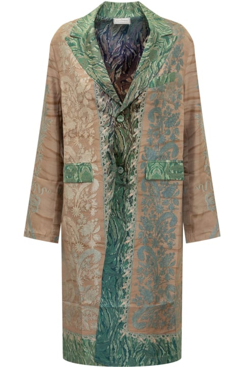 ウィメンズ Pierre-Louis Masciaのコート＆ジャケット Pierre-Louis Mascia Silk Coat With Floral Pattern