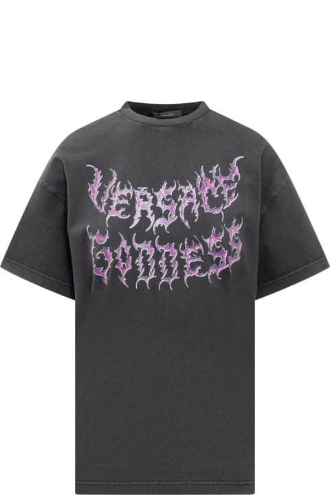 ウィメンズ新着アイテム Versace Versace Goddess Oversized T-shirt