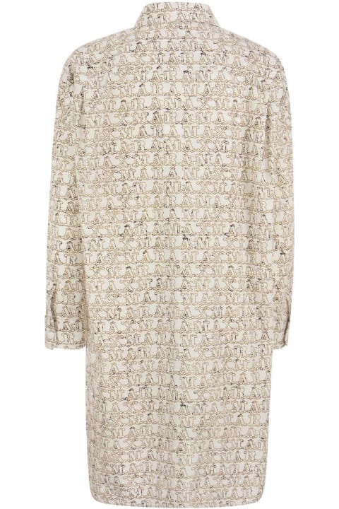 أدوات منزلية Max Mara Bevanda Logo Printed Dress