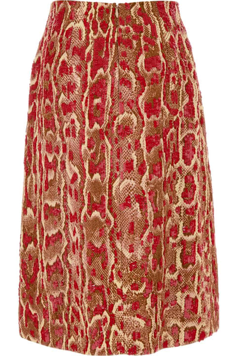 Dries Van Noten for Women Dries Van Noten Printed Viscose Blend Shera Skirt