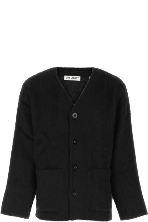 Our Legacy for Kids Our Legacy Black Wool Blend Cardigan