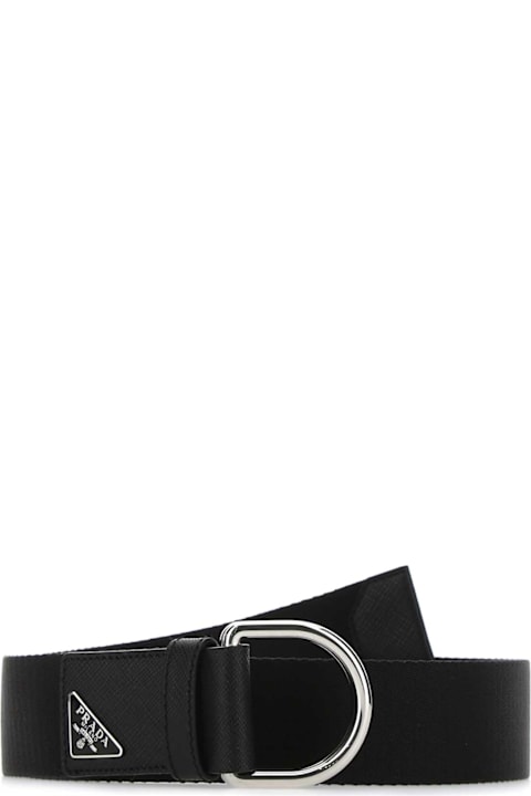 Prada for Kids Prada Black Nylon Belt