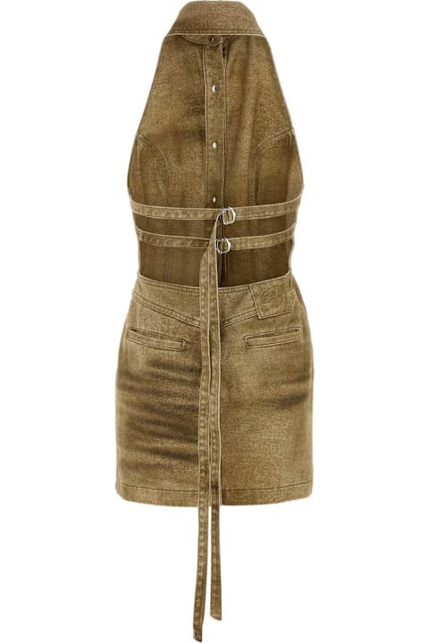 Blumarine for Kids Blumarine Printed Denim Mini Dress