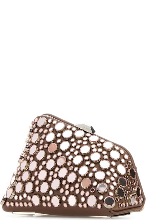 Bags for Women The Attico Embellished Leather Midnight Clutch