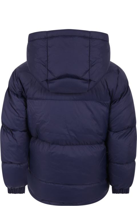 Blue Jacket For Boy With Logo