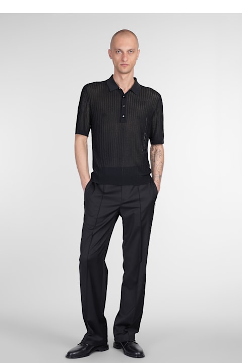 Helmut Lang Clothing for Men Helmut Lang Polo In Black Viscose