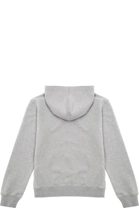 ボーイズ トップス MC2 Saint Barth Grey Hoodie With Logo Embroidery In Cotton Boy