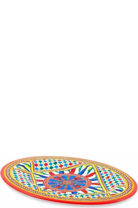 Home Décor Dolce & Gabbana Oval Tray Carretto