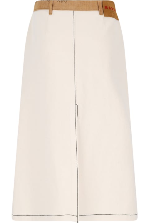 Marni Skirts for Women Marni Midi Denim Skirt