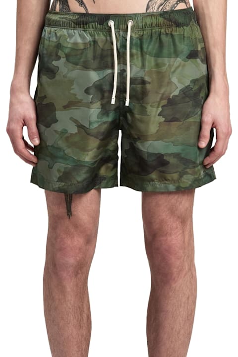 Palm Angels Pants for Men Palm Angels Camouflage Swim Shorts