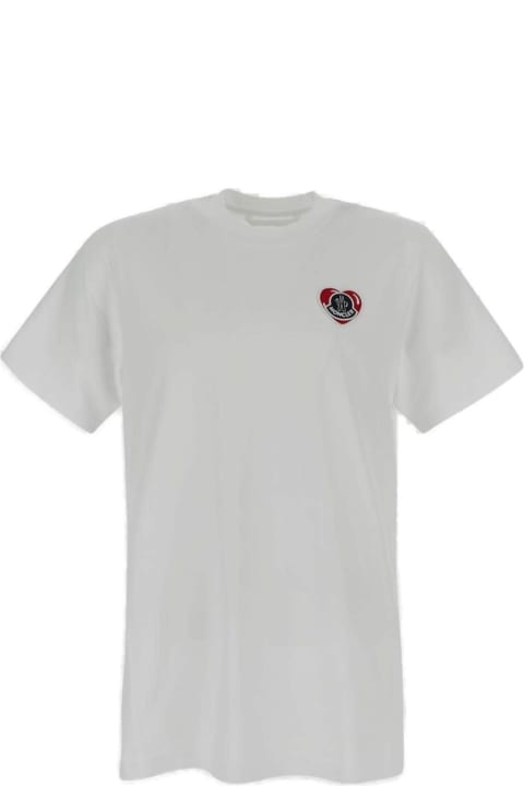 メンズ Monclerのトップス Moncler Logo Patch Crewneck T-shirt