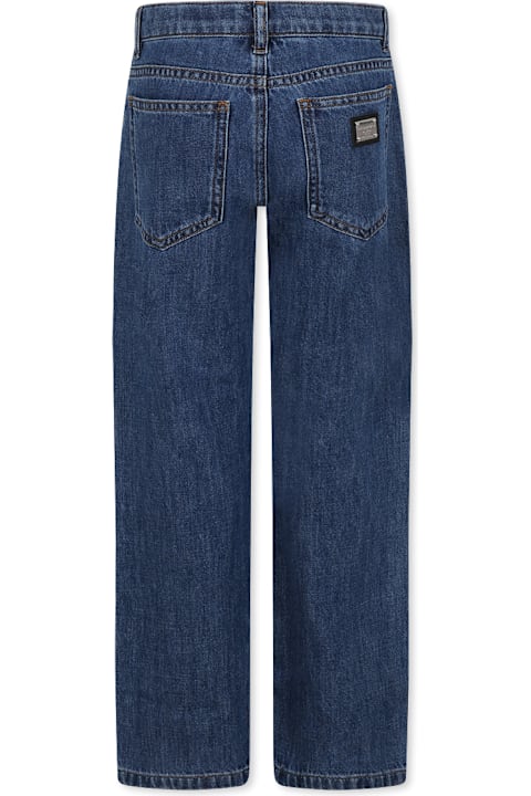 Homeware Dolce 
Gabbana Denim Jeans For Kids With Logo