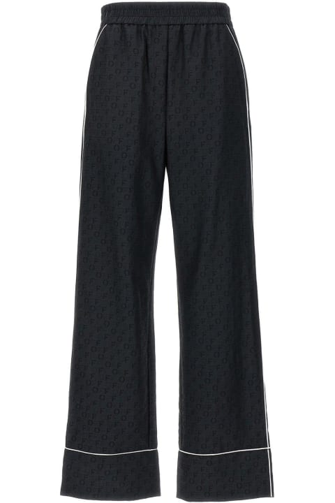 Off-White for Women Off-White Off Jacquard Pajama Pants