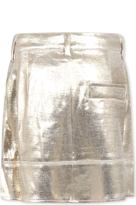 Bottoms for Girls Zadig & Voltaire Gold Skirt For Girl With Herat