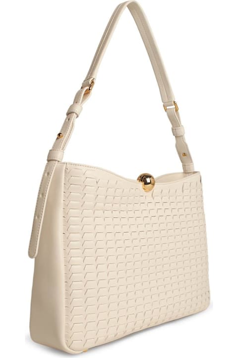 Furla for Men Furla Cream Leather Large 'sfera Soft' Bag