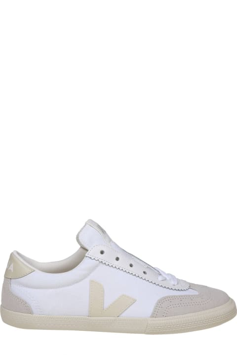 Shoes for Women Veja Volley Sneakers In Canvas Color White/beige