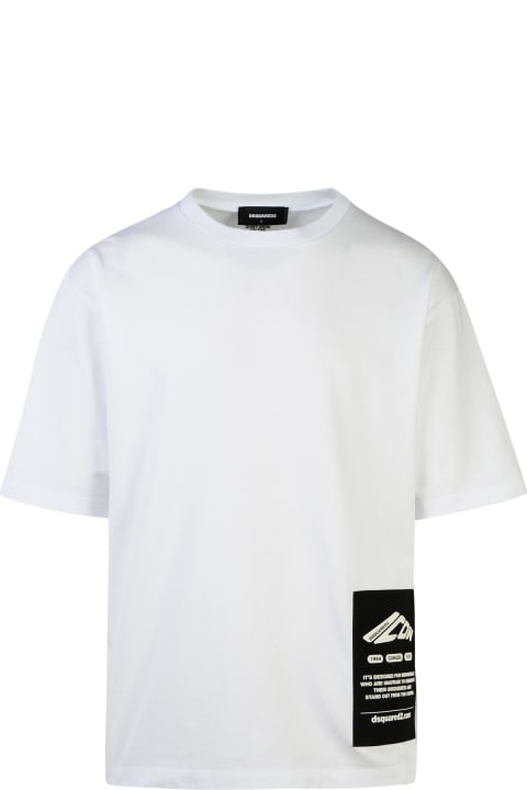 Dsquared2 Topwear for Men Dsquared2 White Cotton T-shirt