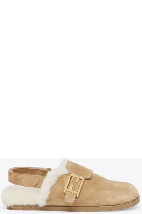 Fendi for Kids Fendi Fendi Kids Sandals Brown