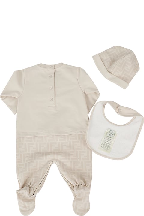 Fendi Clothing for Baby Girls Fendi Kit Tutina Ff