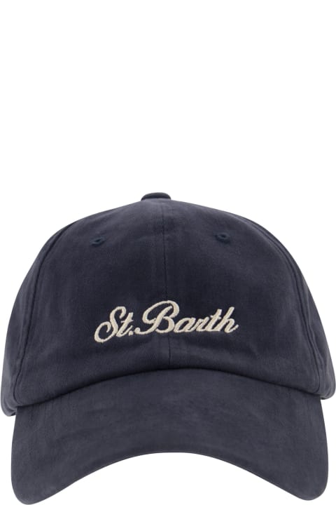 Hats for Men MC2 Saint Barth Cotton Baseball Cap With Embroidery
