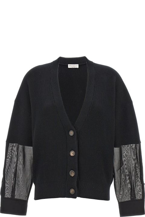 Sweaters for Women Brunello Cucinelli Ribbed Cardigan