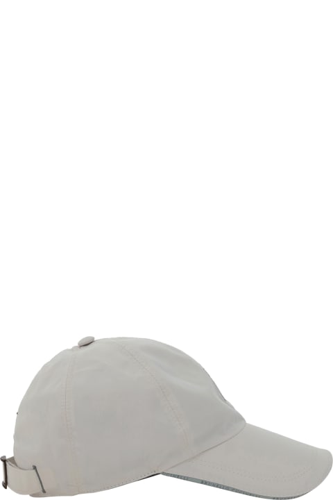メンズ 帽子 Brunello Cucinelli Water-repellent Microfibre Baseball Cap With Embroidered Logo