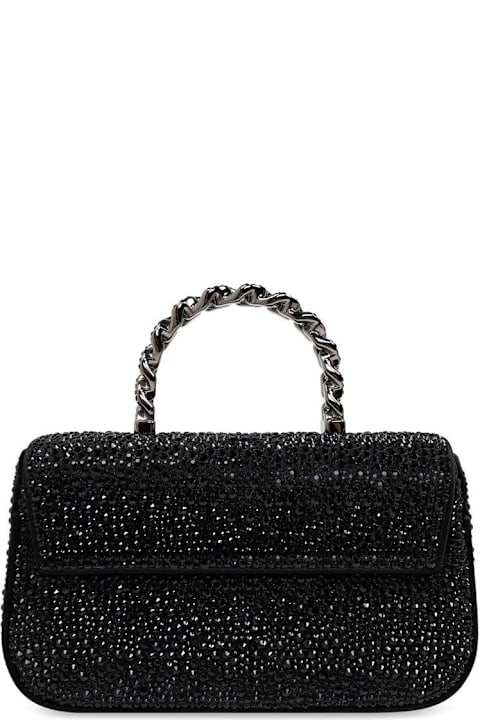 Versace Totes for Women Versace La Medusa Embellished Chain-linked Mini Shoulder Bag