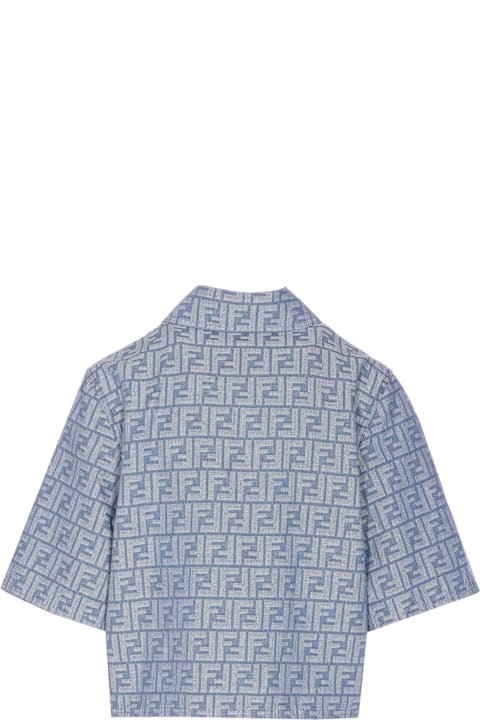 Fendi Clothing for Women Fendi Ff Logo Denim Shirt