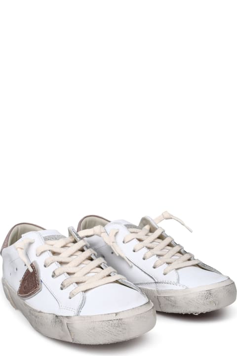 Prsx Sneakers In White Leather