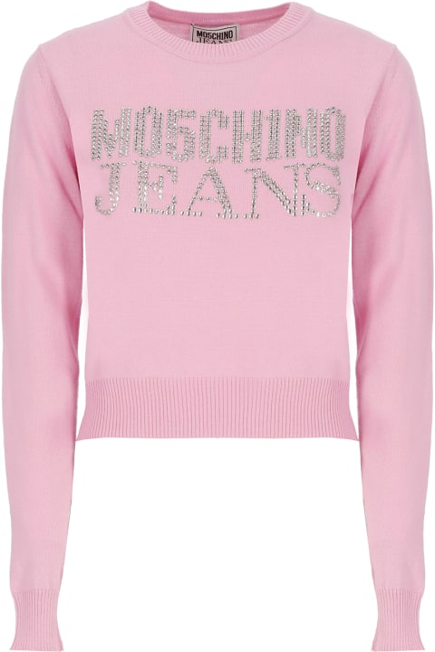 Fashion for Women M05CH1N0 Jeans Sweater With Logo