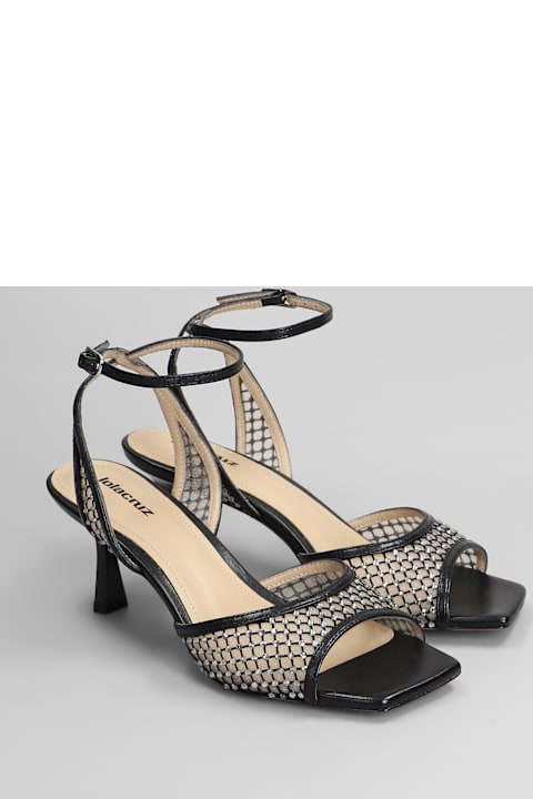 Homeware Lola Cruz Carmen 65 Sandals In Black Leather And Fabric