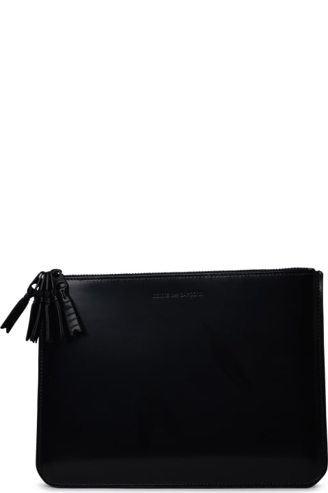 Comme des Garçons Wallet Wallets for Women Comme des Garçons Wallet 'medley' Black Leather Packet