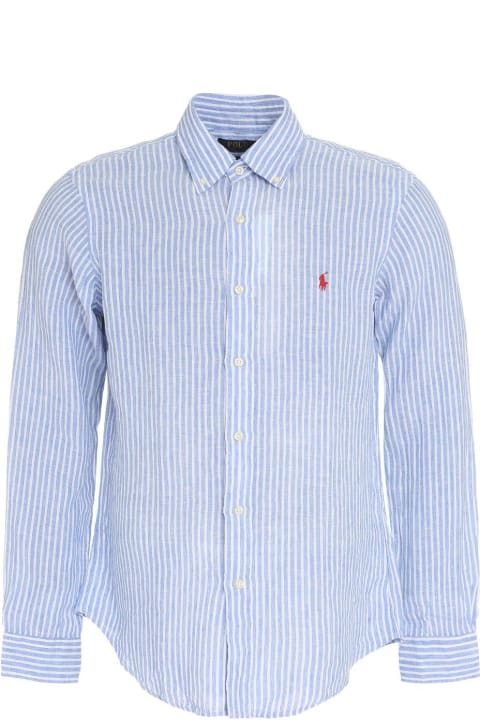 Fashion for Men Polo Ralph Lauren Striped Long-sleeved Shirt Polo Ralph Lauren