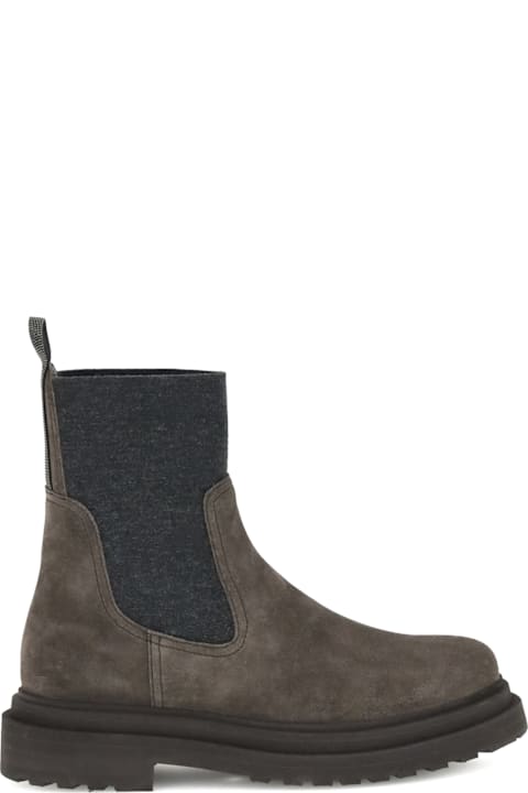 Brunello Cucinelli Boots for Women Brunello Cucinelli Suede Ankle Boots